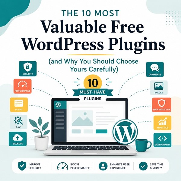 The 10 Most Valuable Free WordPress Plugins and Why You Should Choose Yours Carefully